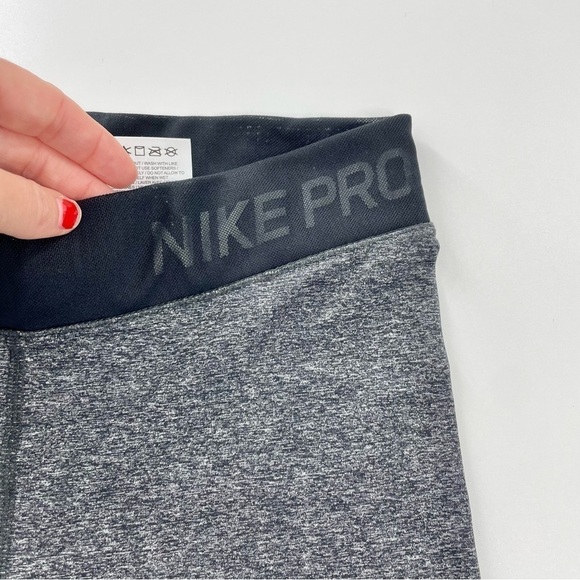 Nike Pro Hypercool Grey and Black Space dyed Neutral mesh tights leggings - Picture 9 of 13